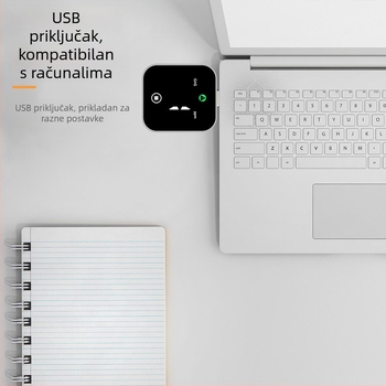 Detektor CO i metana za vozila, 2-u-1, raspon 0-500 ppm, USB napajanje 5V, rezolucija 1 ppm, model DM339-CO/METHANE