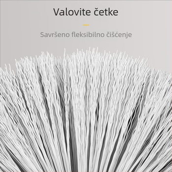 Zidna četka za WC s dvije glave za čišćenje razmaka bez mrtvih kutova, plastična, 500 g