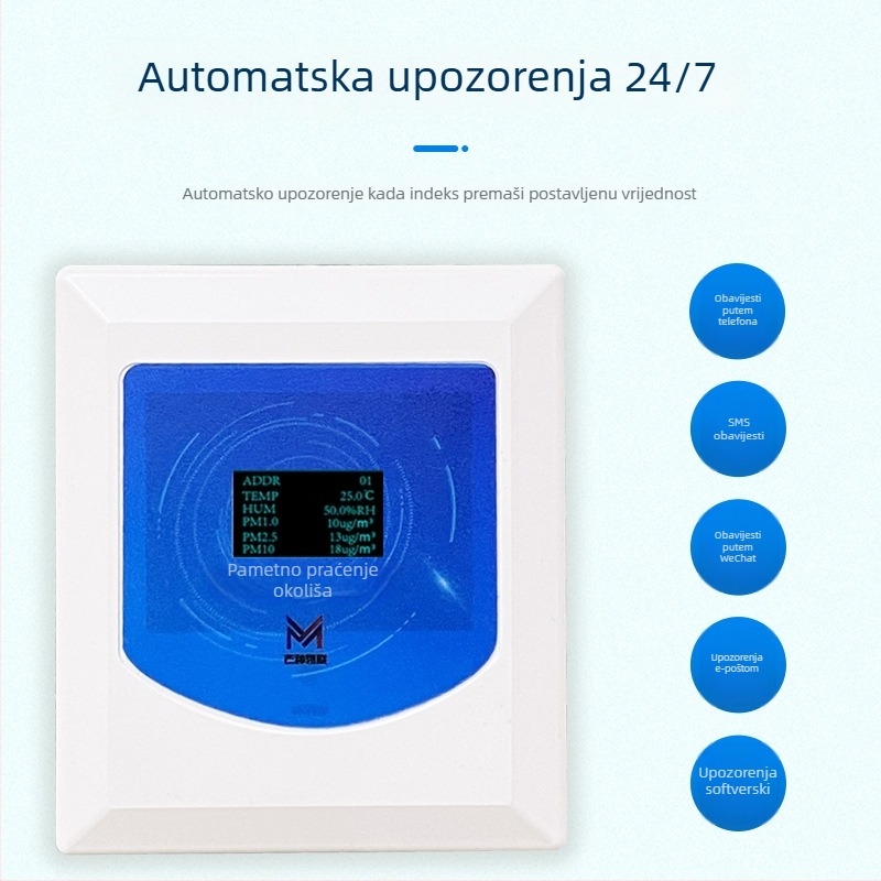 Senzor kakvoće zraka sve-u-jednom – CO2, formaldehid, TVOC, PM2.5, temperatura i vlaga