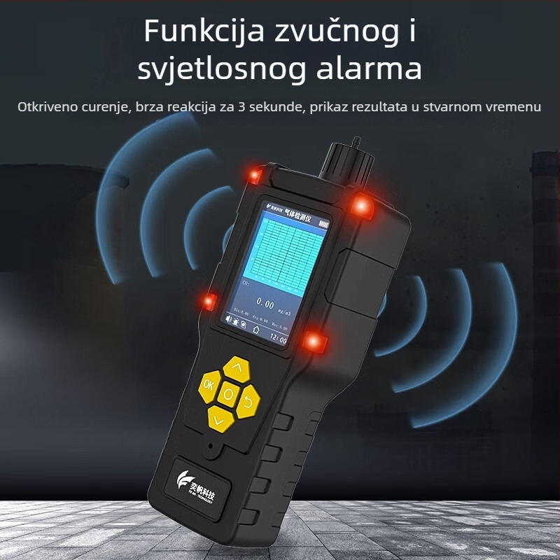 Ručni detektor prašine za ispušni kanal radionice – TSP detektor i VOC alarm