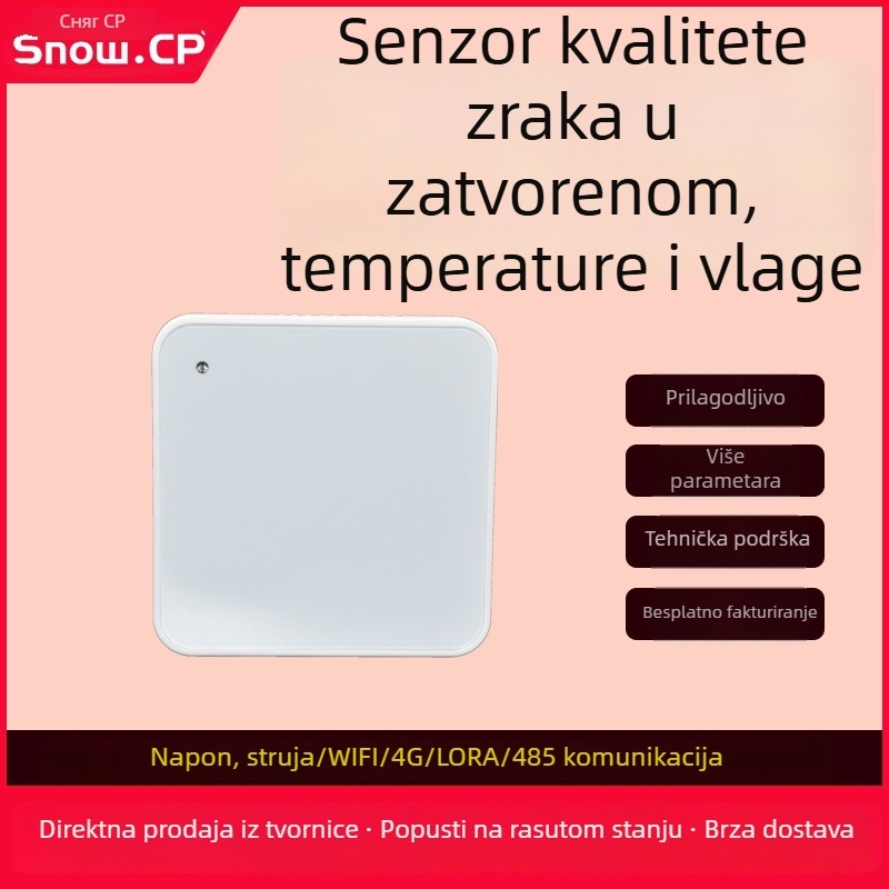 Monitor kvalitete zraka u zatvorenim prostorima sa transmiterom temperature i vlage, višeparametarski senzor plinova
