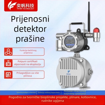 Industrijski prijenosni detektor prašine s eksplozijsko-zaštitnim baterijskim alarmom za plinska postrojenja i kotlove