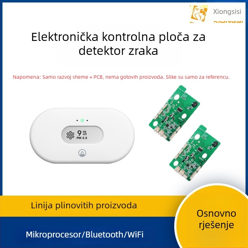 Unutarnji inteligentni monitor kvalitete zraka CO/CO2 — PCBA razvojna ploča, Marka Great thoughts, Kapacitet 1000