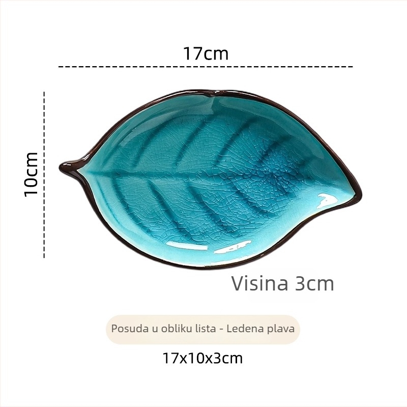 Keramički nepravilni tanjur za grickalice i umak za sushi, mikrovalna sigurna, Inglaze površina, lagani luksuzni retro stil