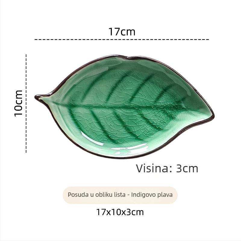 Keramički nepravilni tanjur za grickalice i umak za sushi, mikrovalna sigurna, Inglaze površina, lagani luksuzni retro stil