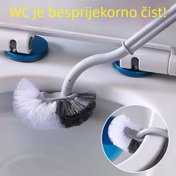 Četka za zahod na zid za klozete u čučnju — bez mrtvih kutova, plastična, zimska verzija 2020