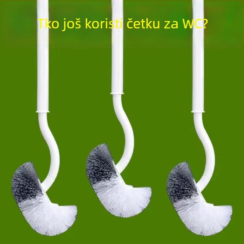 Četka za zahod na zid za klozete u čučnju — bez mrtvih kutova, plastična, zimska verzija 2020