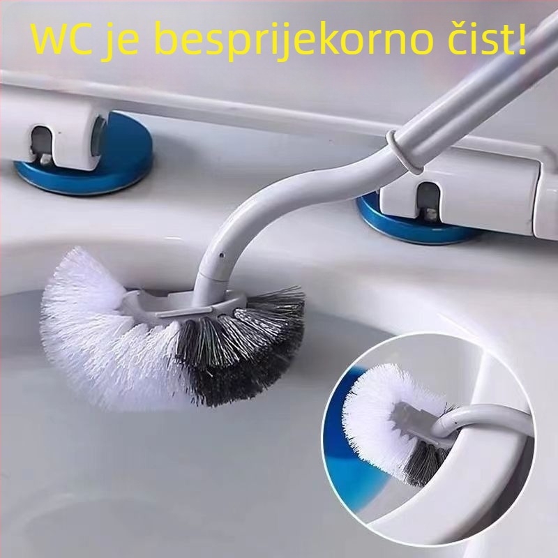 Četka za zahod na zid za klozete u čučnju — bez mrtvih kutova, plastična, zimska verzija 2020