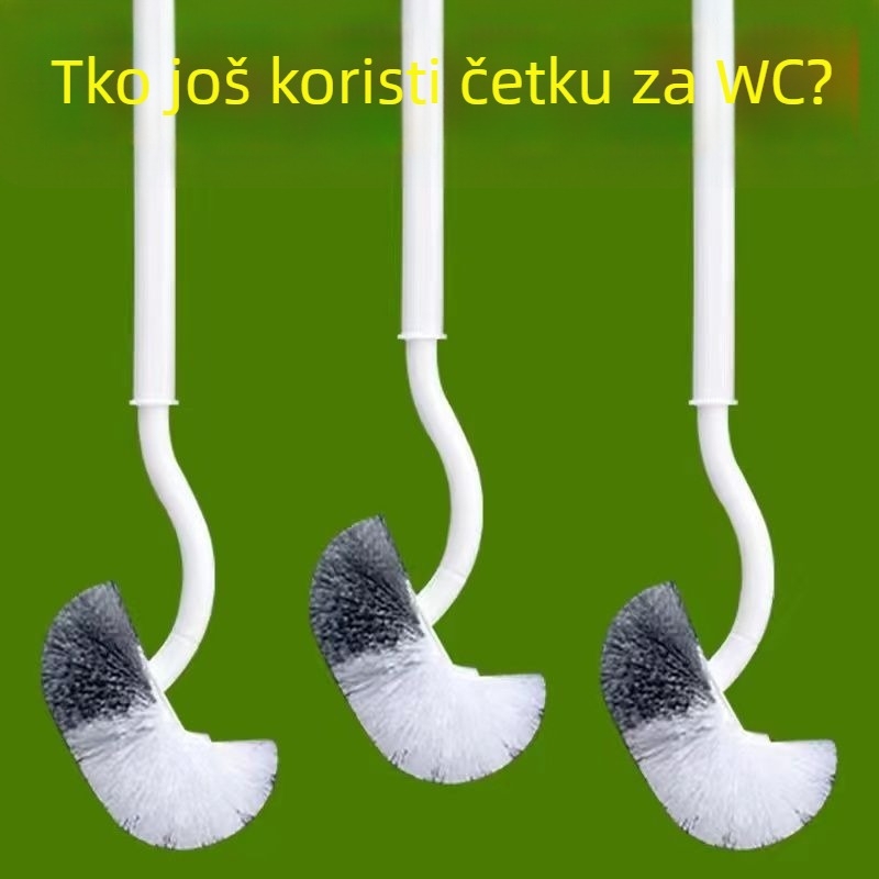Četka za zahod na zid za klozete u čučnju — bez mrtvih kutova, plastična, zimska verzija 2020