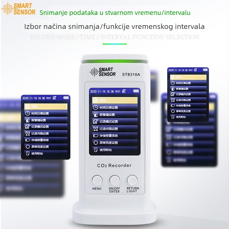 Xima Unutarnji mjerač kvalitete zraka ST8310A – formaldehid, PM2.5, CO2 i prašina