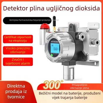 Fiksni CO2 detektor za industrijsku upotrebu, tunelski CO2 detektor za toksične i štetne plinove