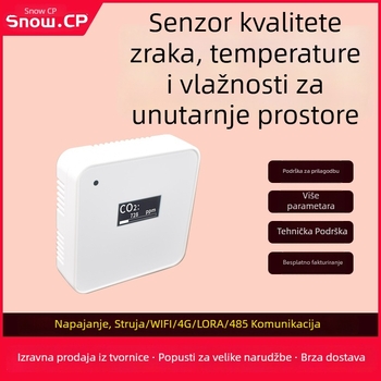 Unutarnji visoko precizan detektor plinova – predajnik s zaslonom za kvalitetu zraka, temperaturu i vlagu