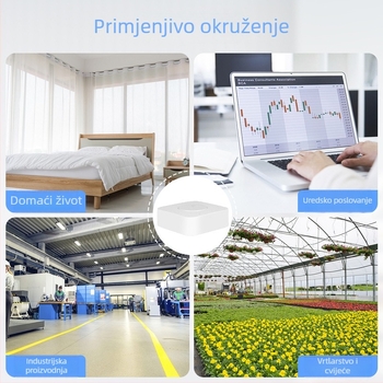 Šest u jednom pametan monitor kvalitete zraka — PM2.5, formaldehid, VOC, CO2, temperatura i vlaga (unutarnji prostori do 100 m²)