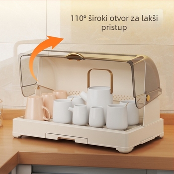 Držač čaša – plastični, moderni minimalistički stil, 1350 g, model Drain cup holder