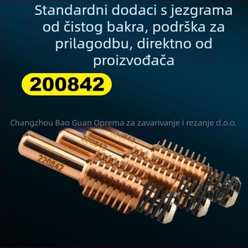 Držač elektroda za zavarivanje - 105A, bakrena elektroda mlaznica, vortex prsten, fiksni zaštitni poklopac