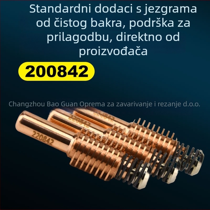 Držač elektroda za zavarivanje - 105A, bakrena elektroda mlaznica, vortex prsten, fiksni zaštitni poklopac