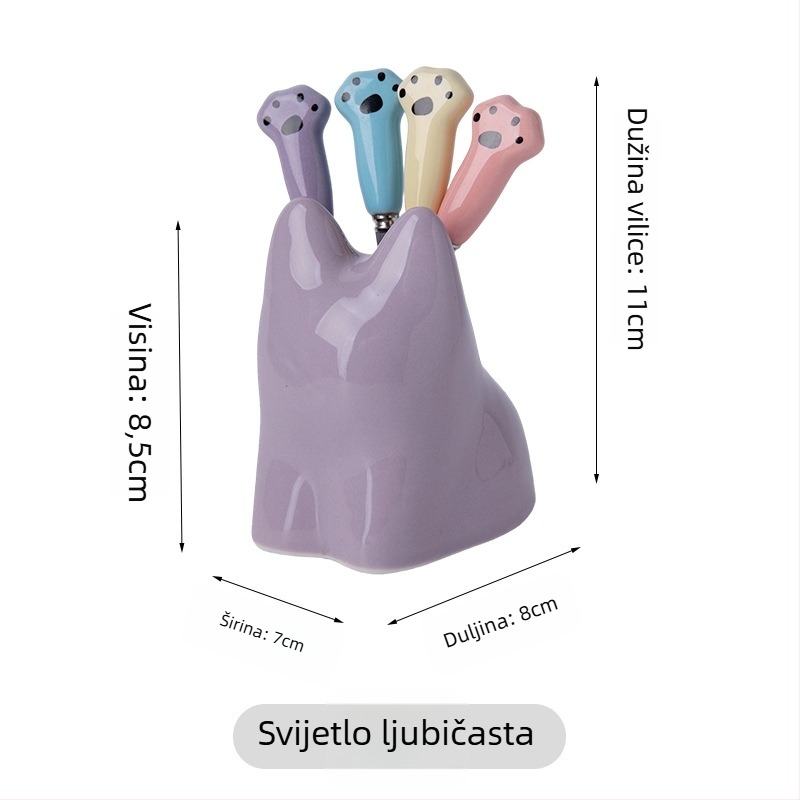 Set vilica za voće, keramički materijal, svjež i sladak stil, za odrasle
