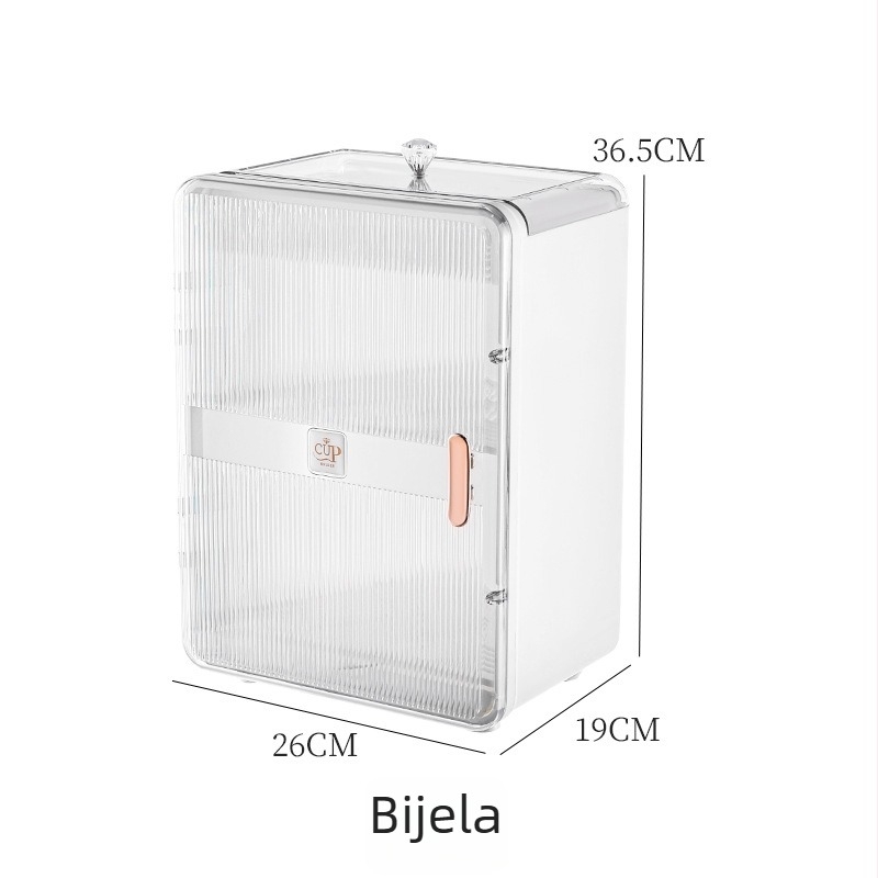 Stolni držač za čaše s dvostrukim slojem – PET/PS/ABS, moderan minimalistički stil, težina 2 kg