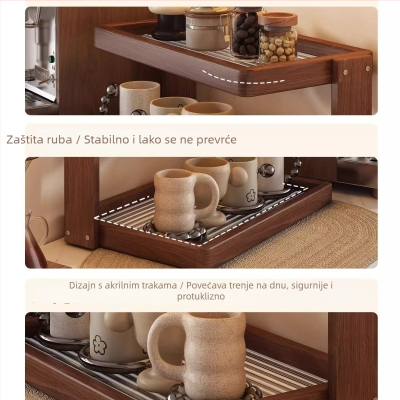Držač čaša od Nanzhu Wind bamboo, skandinavski stil, skladištenje