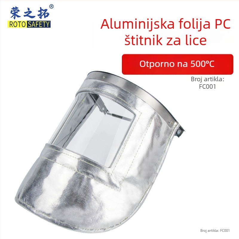 Nožni zaštitnik od aluminijske folije za visoke temperature, vatrootporan i plamenootporan, zaštita od prskanja metala tijekom kovanja, produženi štitnik za nogu