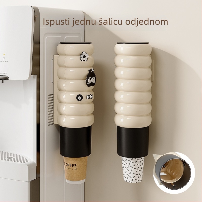 Zidni držač čaša od PET-a, nordijski stil, 0.36 kg