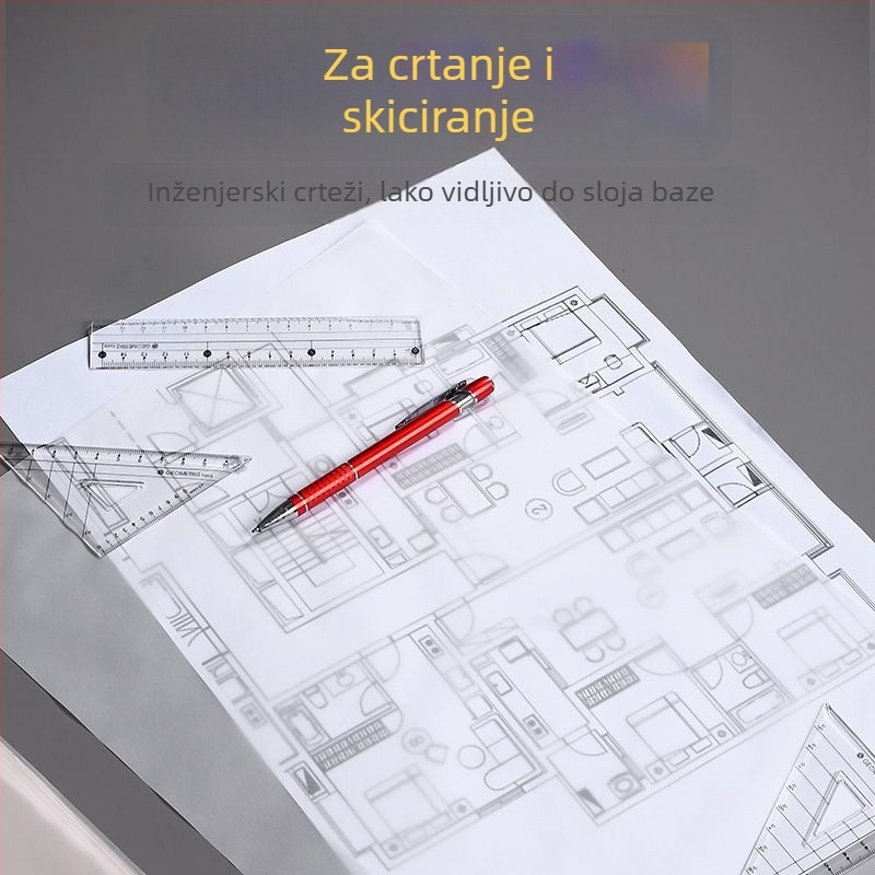 Kaiqin Papir za Trasiranje - Prilagodljiv, Pakiranje u Opp Vrećicu