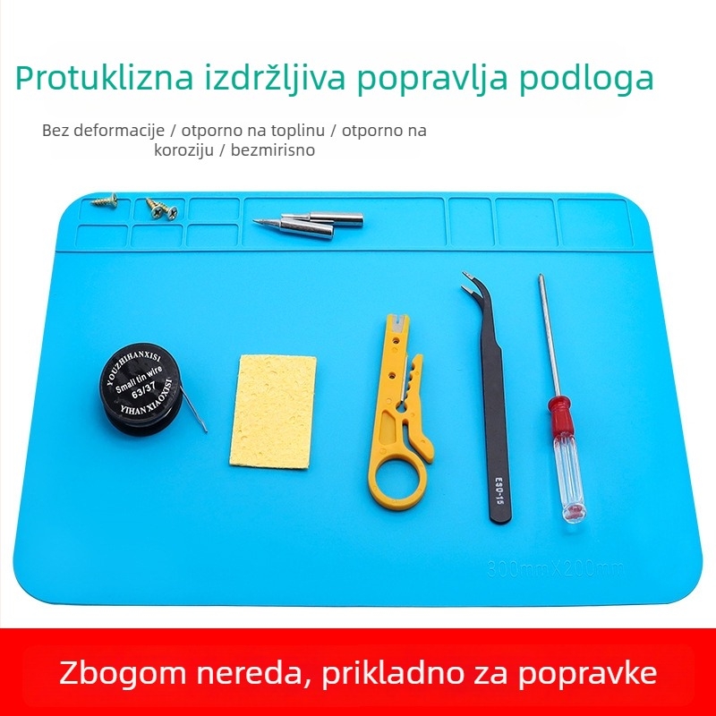 Silikonska izolacijska podložnica za stol/ popravljački stol – otporna na visoke temperature, protuklizna, protiv opeklina, protiv ogrebotina