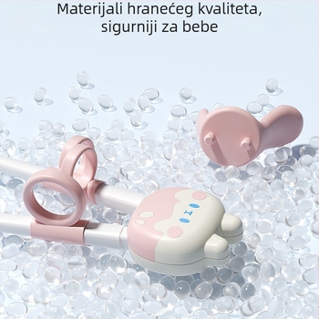 Mobiko dječji trening štapići za jelo – ABS materijal, set od 4 komada, cartoon stil, od 12 mjeseci