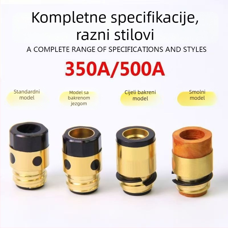 Izolacijski rukav za MIG zavarivač 350A/500A Panasonic model s bakrenim jezgrom izolacije i izolacijskom maticom te priborom za pištolu za zavarivanje