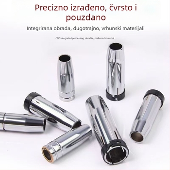 Druga zaštitna mlaznica za zavarivanje s plinskom zaštitom, mosadzno-bakrena mlaznica, kompatibilna s 200A/350A/500A