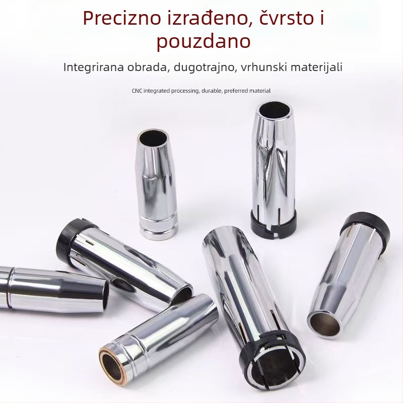 Druga zaštitna mlaznica za zavarivanje s plinskom zaštitom, mosadzno-bakrena mlaznica, kompatibilna s 200A/350A/500A