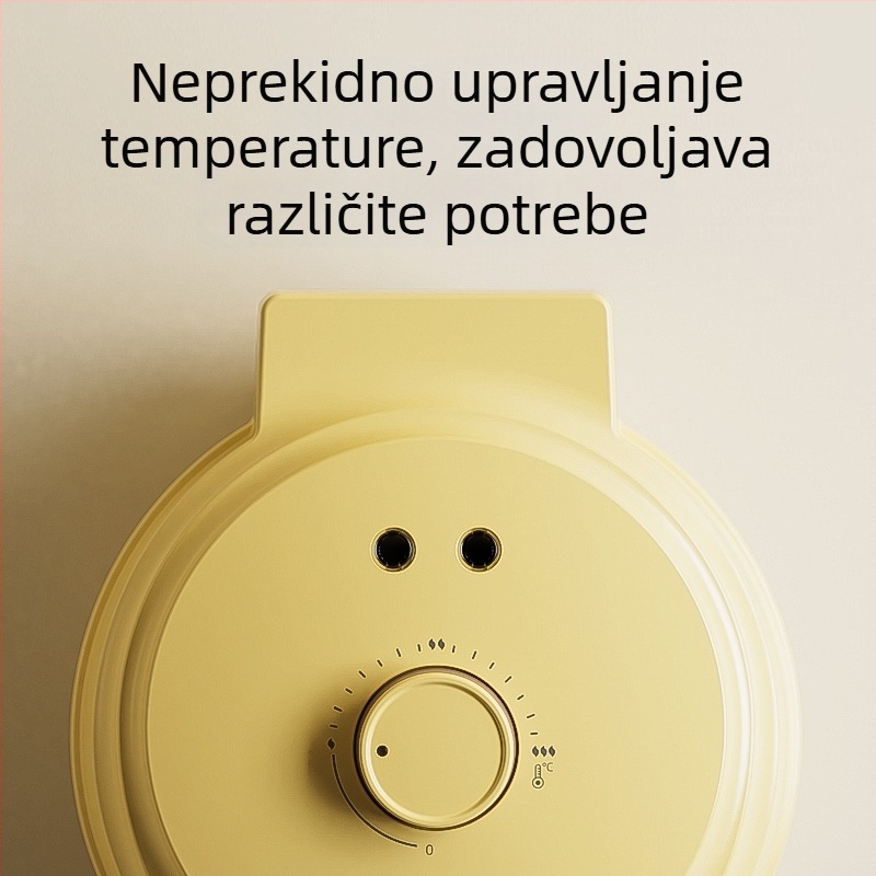 Višenamjenski električni waffle maker s dvostrukim grijanjem, mehaničko upravljanje, funkcija pečenja i prženja, 750W, 220V