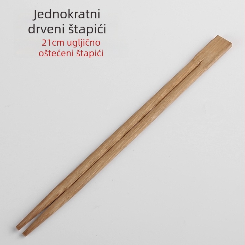 Jednokratni bambusov set pribora za restorane — četiri u jednom: žlica i štapići, odvojeni bambus štapići, mogućnost prilagodbe