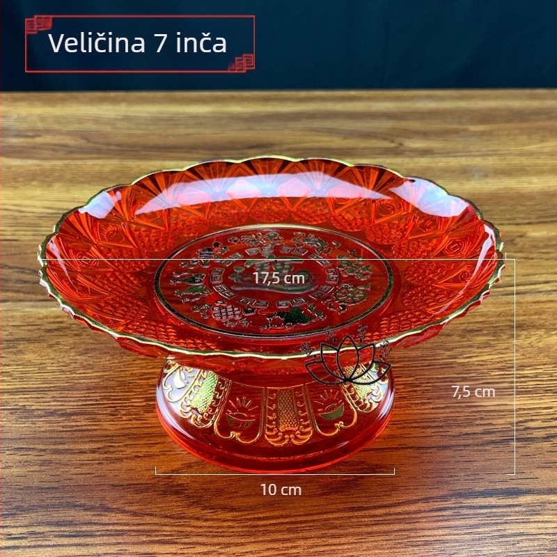 Plastični tanjur za voće Jinbao Fruit Plate – novi kineski stil