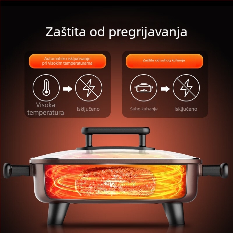 Midea MC-DY3030Easy102 Električni lonac za kuhanje na struju, kućna verzija, 6 L, 220 V, 1201–1500 W, jednostrano grijanje, pogodan za 5–6 osoba