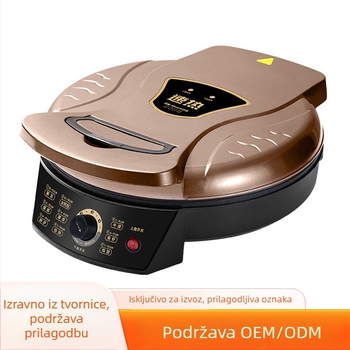 Električna tava za palačinke s dvostrukim grijanjem, dodirno upravljanje, 220V, 2200W, tijelo od aluminijske legure + bakelit