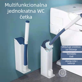 Saint-wang jednokratni set četke za WC sa zidnim držačem — čišćenje bez mrtvih kutova, plastika