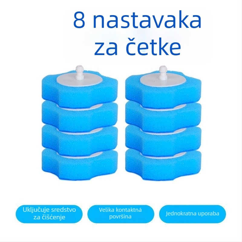 Saint-wang jednokratni set četke za WC sa zidnim držačem — čišćenje bez mrtvih kutova, plastika