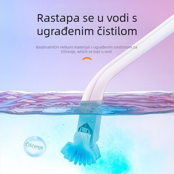 Toaletna četka za kućanstvo – bez mrtvih kutova, zamjenjiva jednokratna glava, plastika, 0,2 kg, Rice Wood