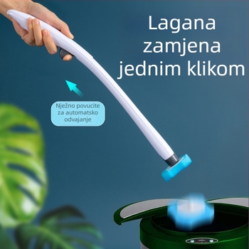 Jednokratni set zamjenskih glavica četke za zahod – Višestruka upotreba, čišćenje bez mrtvog kuta, za kućnu upotrebu; Materijal: Plastika; Pakiranje: Pladanj; Težina: 330 g; Količina: 1