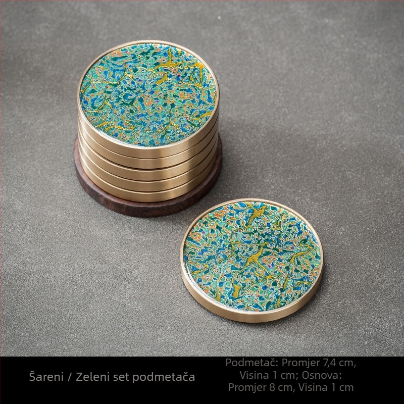 Podmetač za čaše, bakelitni materijal, pristupačan luksuz stil, porijeklo Dehua, izlazak jesenas 2024, pakiranje u boji kutija