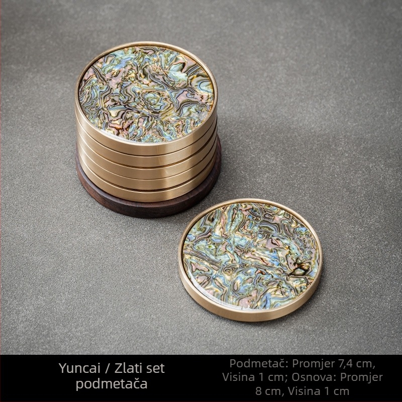 Podmetač za čaše, bakelitni materijal, pristupačan luksuz stil, porijeklo Dehua, izlazak jesenas 2024, pakiranje u boji kutija