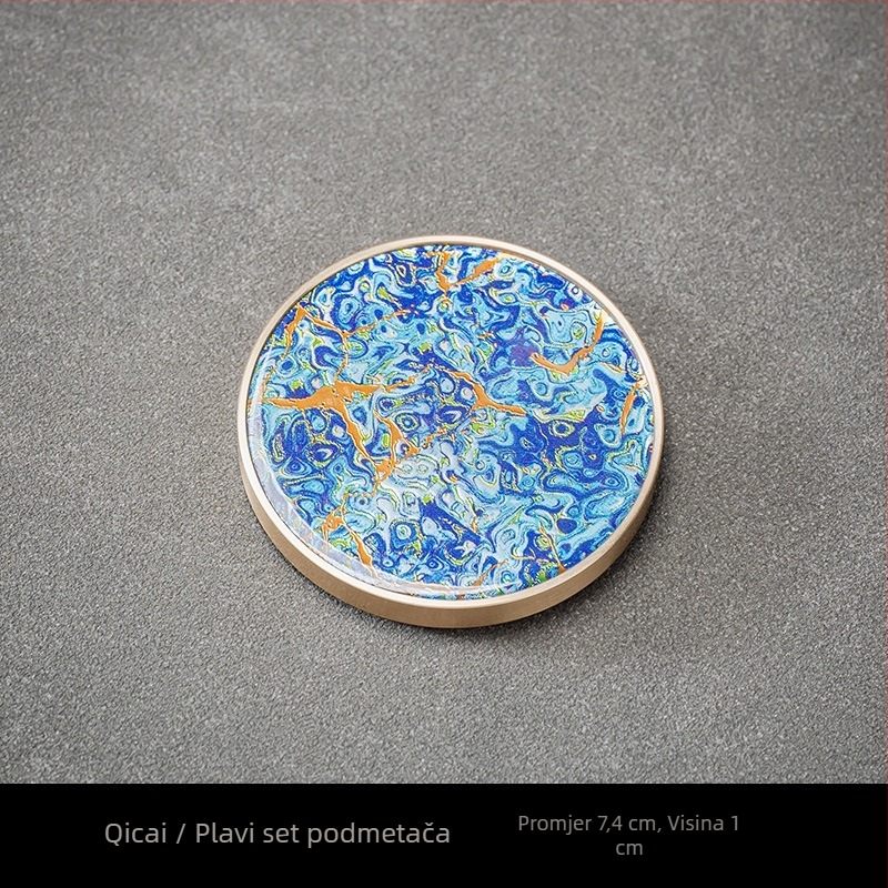 Podmetač za čaše, bakelitni materijal, pristupačan luksuz stil, porijeklo Dehua, izlazak jesenas 2024, pakiranje u boji kutija