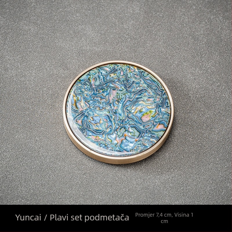 Podmetač za čaše, bakelitni materijal, pristupačan luksuz stil, porijeklo Dehua, izlazak jesenas 2024, pakiranje u boji kutija