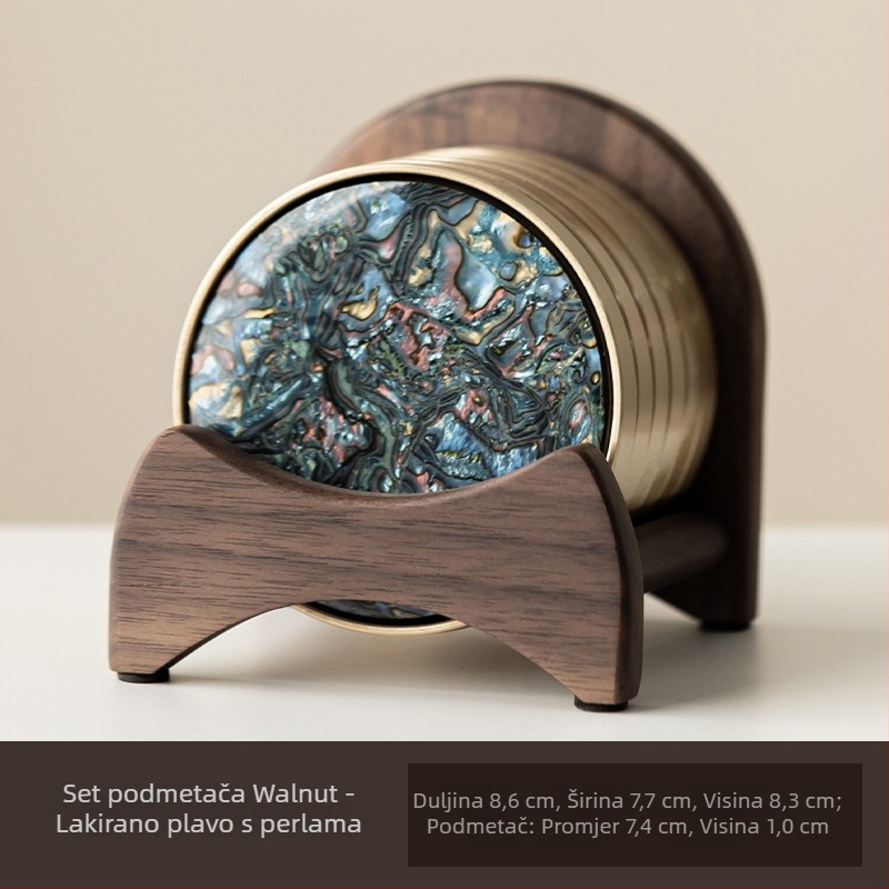 Podmetač za čaše, bakelitni materijal, pristupačan luksuz stil, porijeklo Dehua, izlazak jesenas 2024, pakiranje u boji kutija