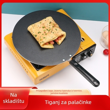 Long month aluminijska višefunkcionalna ravna tava, neprijanjajuća, pogodna za plinske i indukcijske ploče