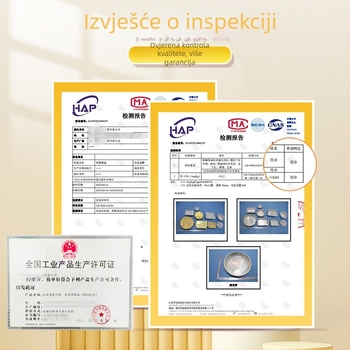 Jednokratna kutija za obrok od aluminijske folije – disk oblik, nije pogodna za mikrovalnu pećnicu, s otisnutim logom, razgradiva
