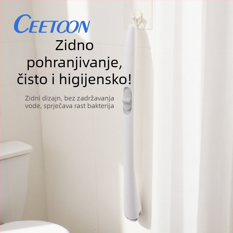 Ceetoon Set četke za zahod s zamjenjivim glavama, plastika, moderni minimalistički stil