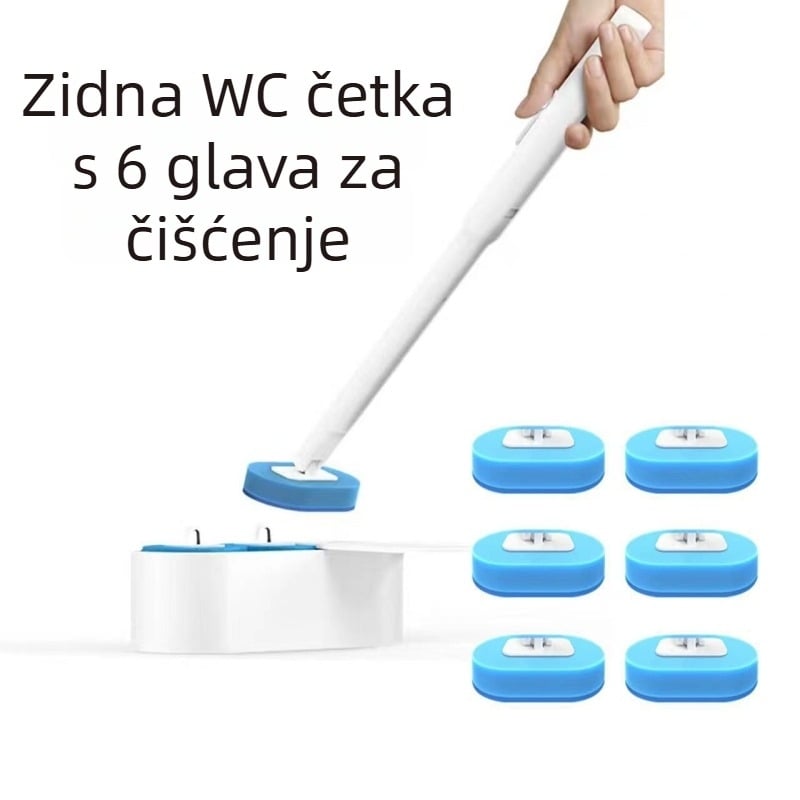 Jednokratna kućna četka za zahod s dugom drškom, plastična, 350 g, pakiranje 11.5×11.5×24.5 cm, brend Zhu's Xingye Home Furnishing