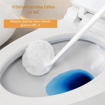 Platinum četka za WC s japanskim stilom, duga drška, zidni nosač, mekani dlačice